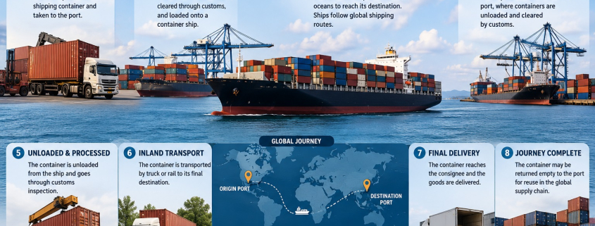 How Shipping Containers Travel Across International Waters