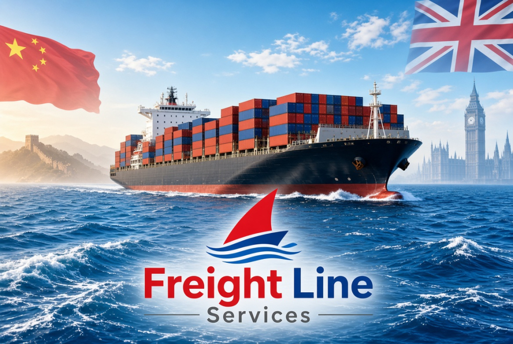 Sea Freight from China to UK by Freight Line Services (FLS) Sea Freight from China to UK by Freight Line Services (FLS)